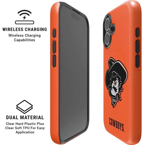 Oklahoma State University OSU Basketball iPhone 16 Plus Magsafe Impact Case